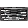 Gedore 1500 ES-534 Set combination swivel head wrenches in 1/3 ES tool module