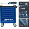 Gedore WSL-M-TS-172 Tool trolley WORKSTER with tool assortment 172 pieces