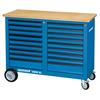 Gedore 1506 XL 2810 Mobile workbench, 1.25 m wide, with 18 drawers