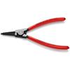 Knipex 46 11 G4 Circlip Pliers for grip rings on shafts black atramentized plastic coated 180 mm