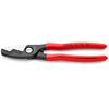 Knipex 95 11 200 Cable Shears with twin cutting edge plastic coated 200 mm