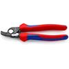 Knipex 95 22 165 Cable Shears with opening spring with multi-component grips 165 mm