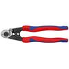 Knipex 95 62 190 Wire Rope Cutter forged with multi-component grips 190 mm