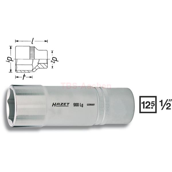 Hazet Lg Steckschl Ssel Einsatz Lang Sw