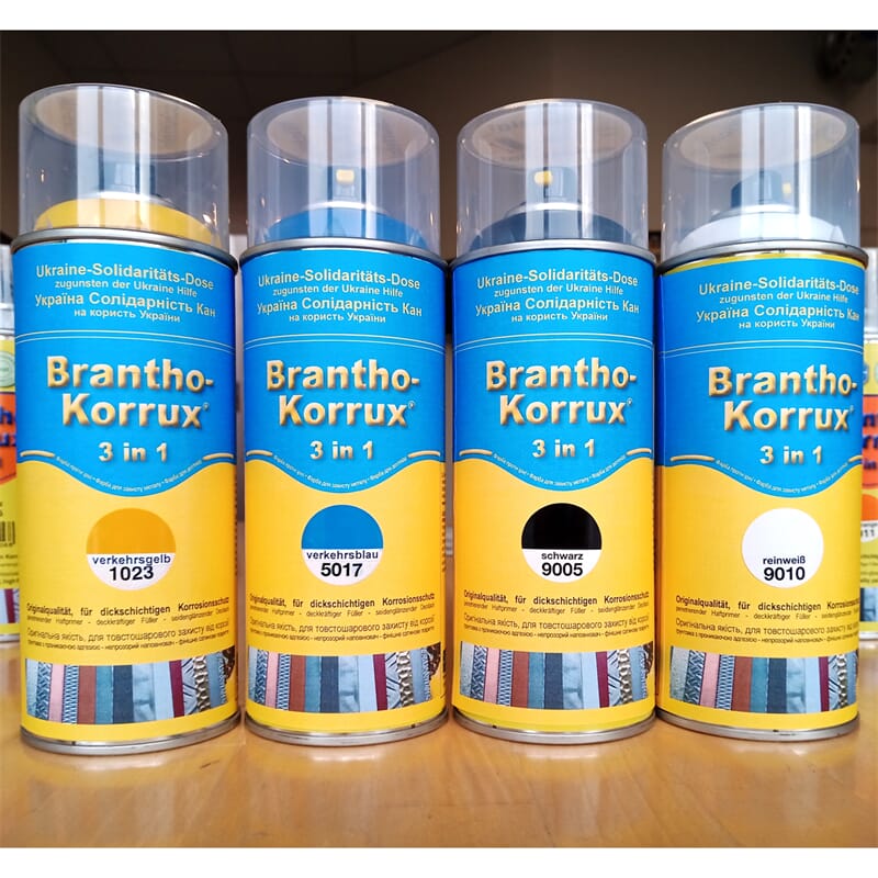 Brantho Korrux 3in1 Rostschutzfarbe Spraydose Sprühdose 3x400 ml RAL  Farbauswahl