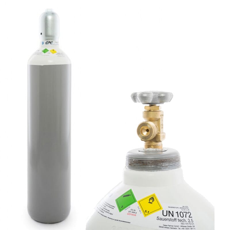 Gasflasche Sauerstoff O2 20 Liter online kaufen + Versand