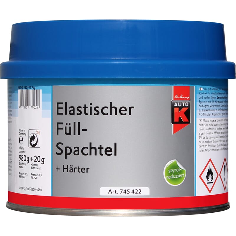 Auto-K Kunststoffspachtel + Härter (250 g)